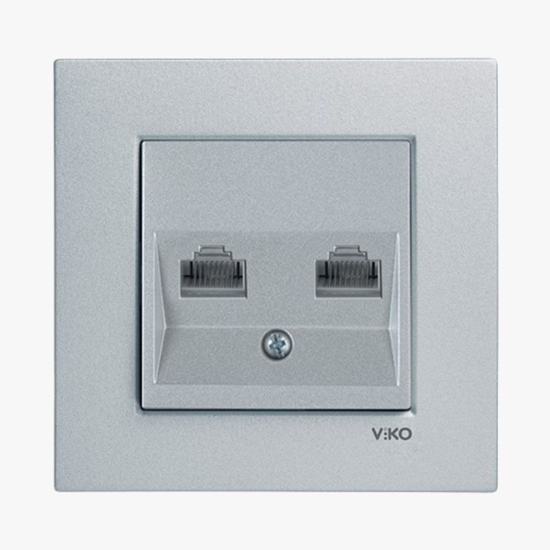 İkili-Data-Prizi-2xRJ45-Cat5E Ikili-Data-Prizi-2xRJ45-Cat5E