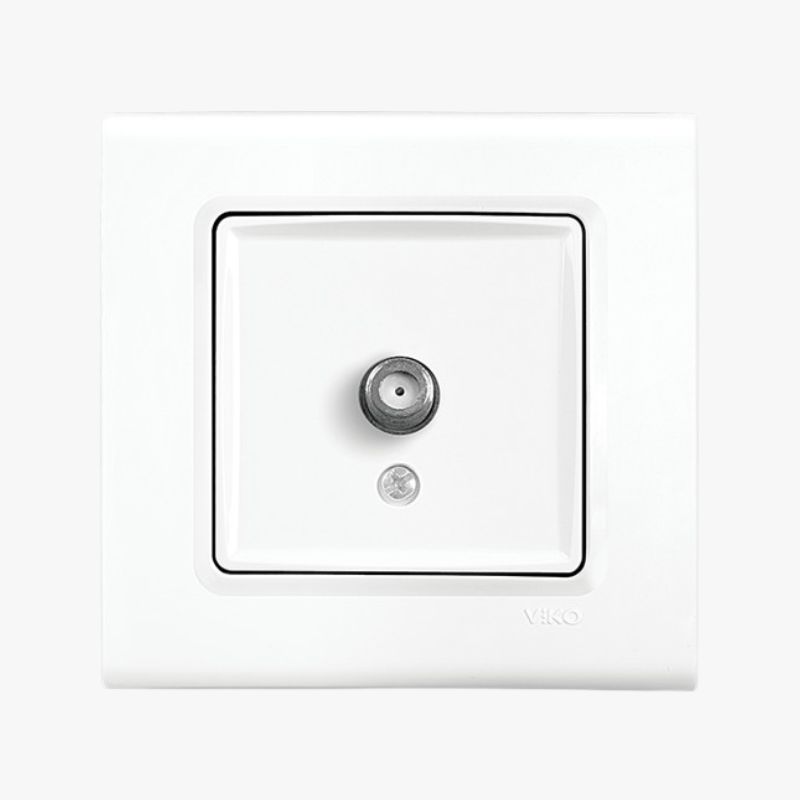 Uydu-Prizi-F-Konnektörlü-Geçişli-10dB Uydu-Prizi-F-Konnektorlu-Gecisli-10dB